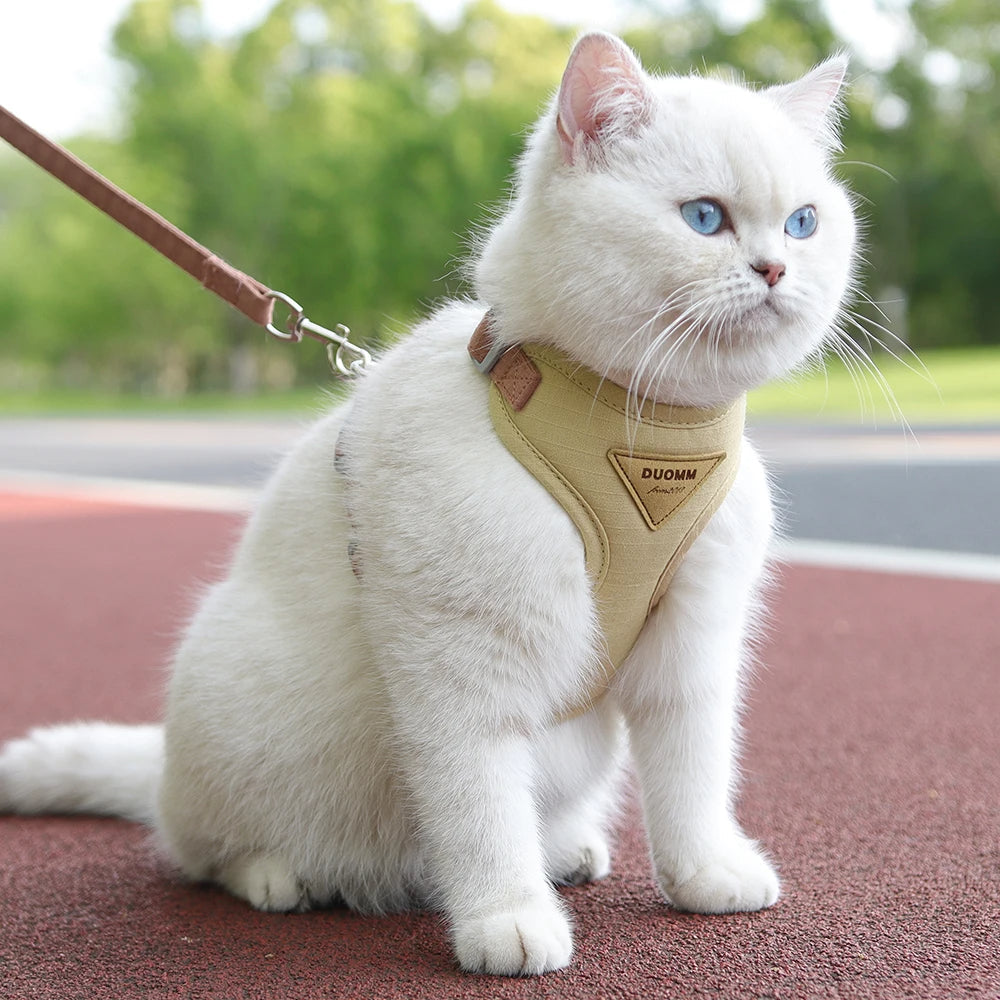 Soft Breathable Cat Harness & Leash Set
