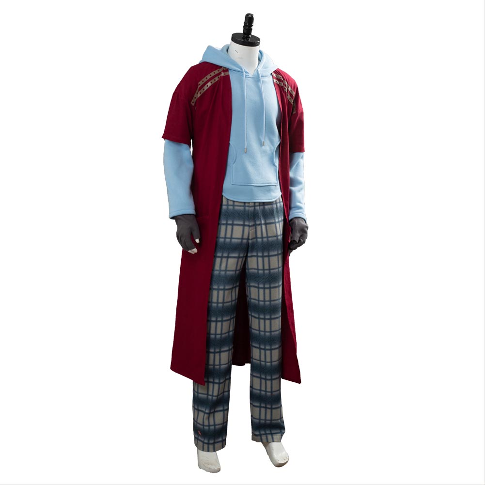 Avengers Endgame Fat Thor Blue Hoodie Halloween Costume