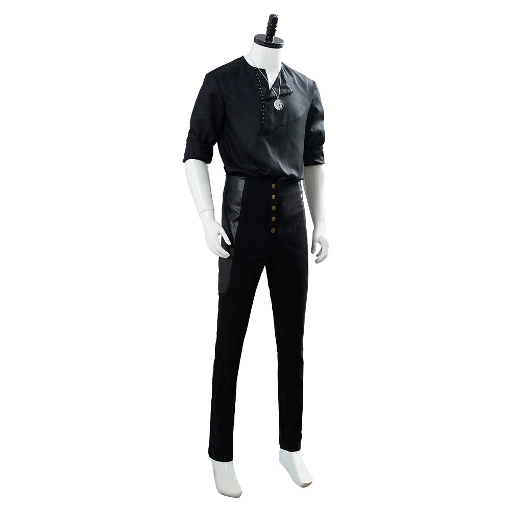 The Witcher 2019 Geralt Of Rivia Black Casual Wear Halloween Costume