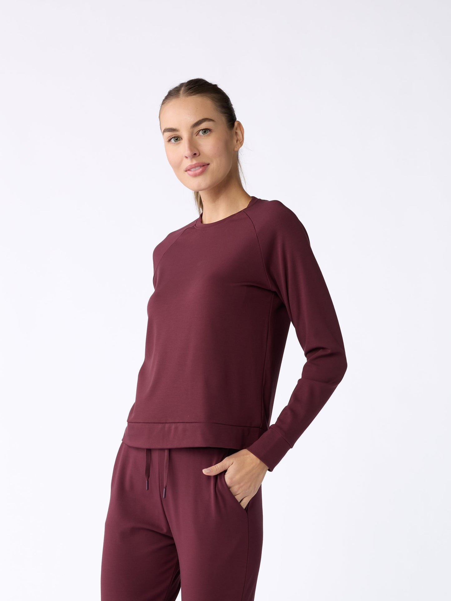 Women's Brushed Bamboo Pullover Crew - Last Chance