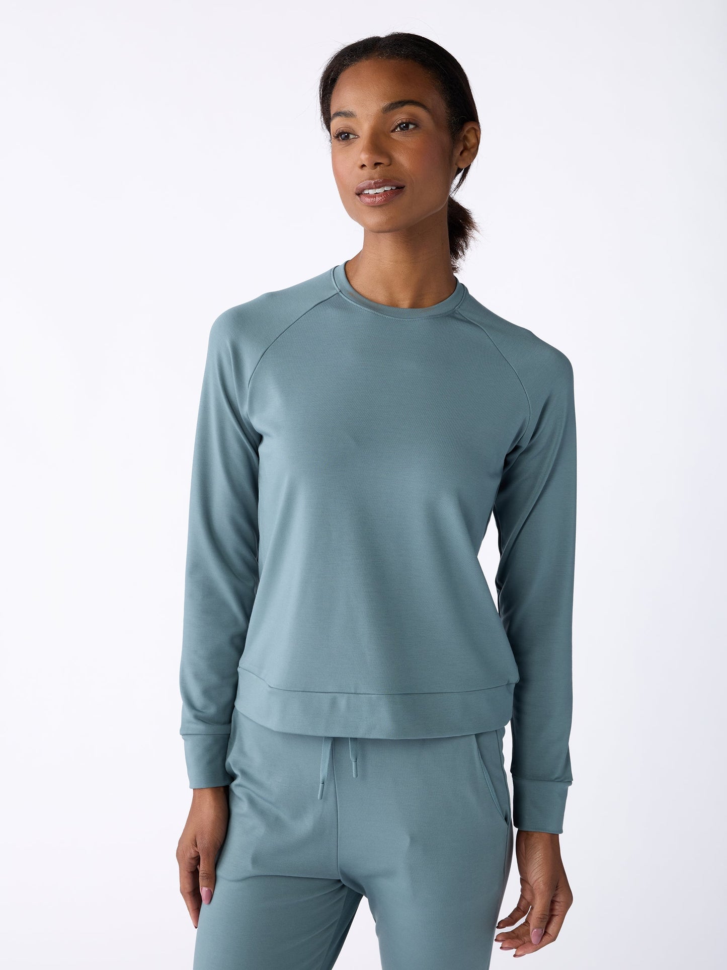 Women's Brushed Bamboo Pullover Crew - Last Chance