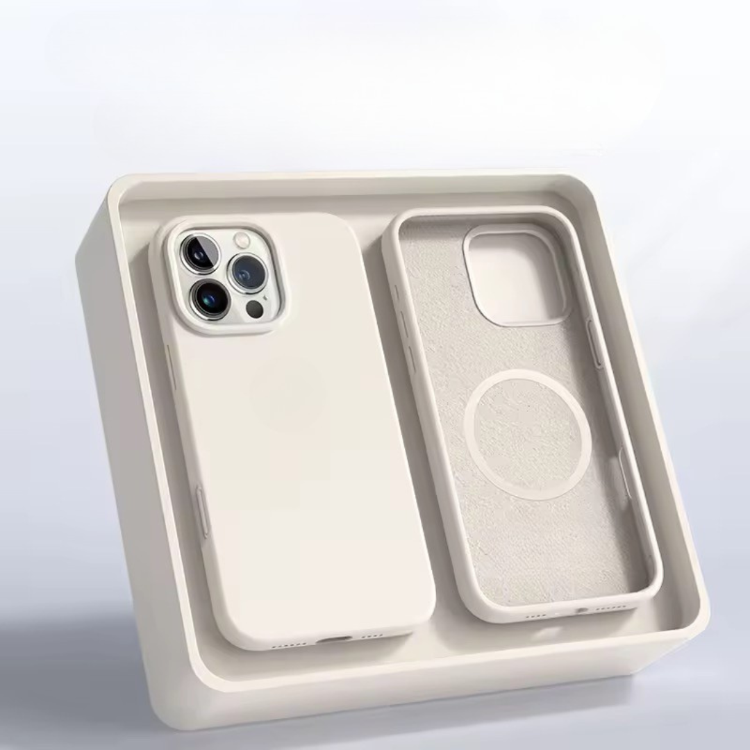Slim Magnetic Silicone Phone Case – Lightweight Non-Slip Protective Cover