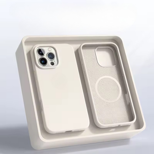 Slim Magnetic Silicone Phone Case – Lightweight Non-Slip Protective Cover