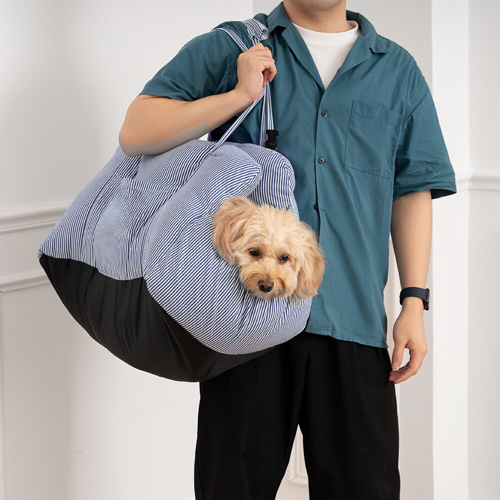3-in-1 Dog Travel Bed & Car Seat with Carry Strap