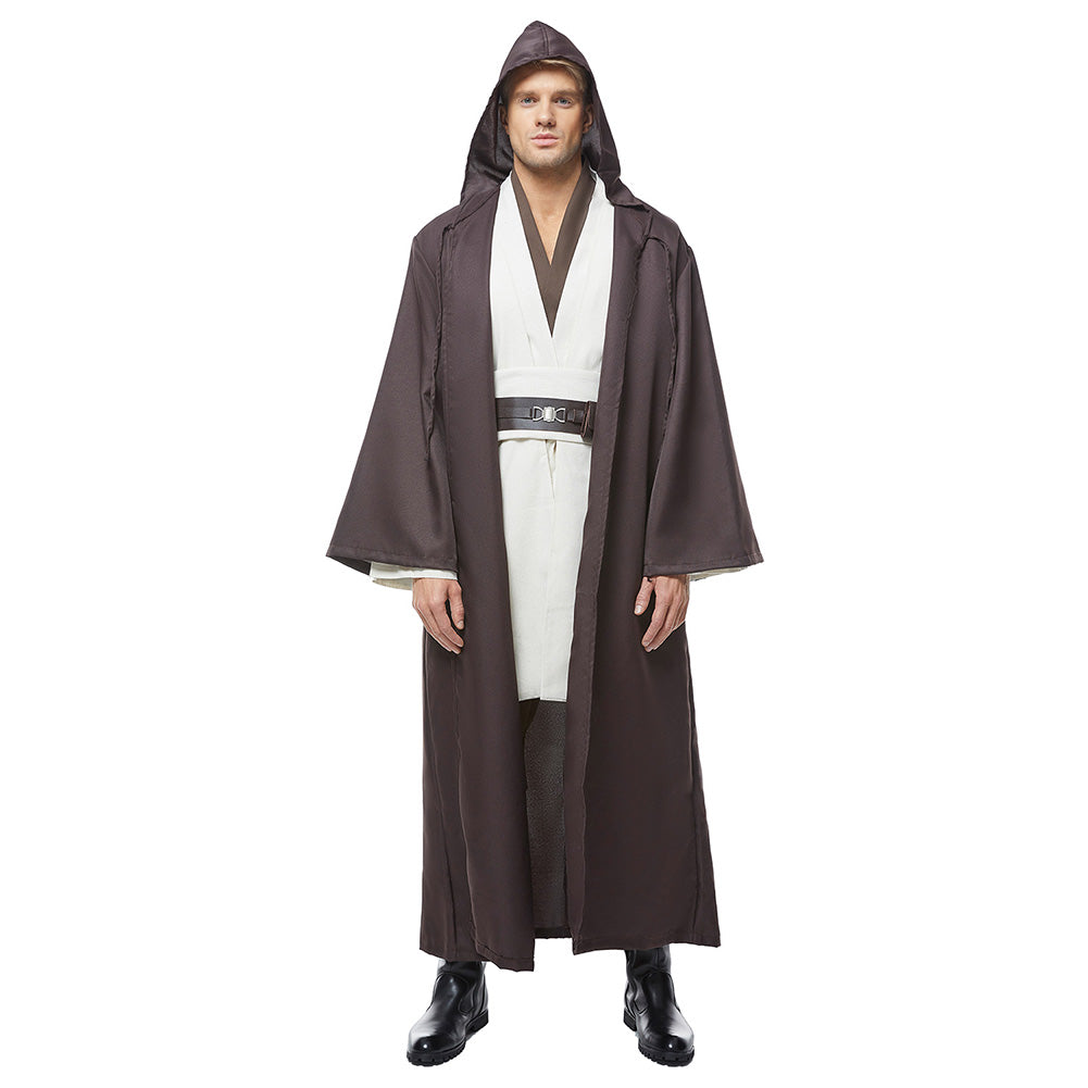 Kenobi Jedi Tunic White With Robe Halloween Costume