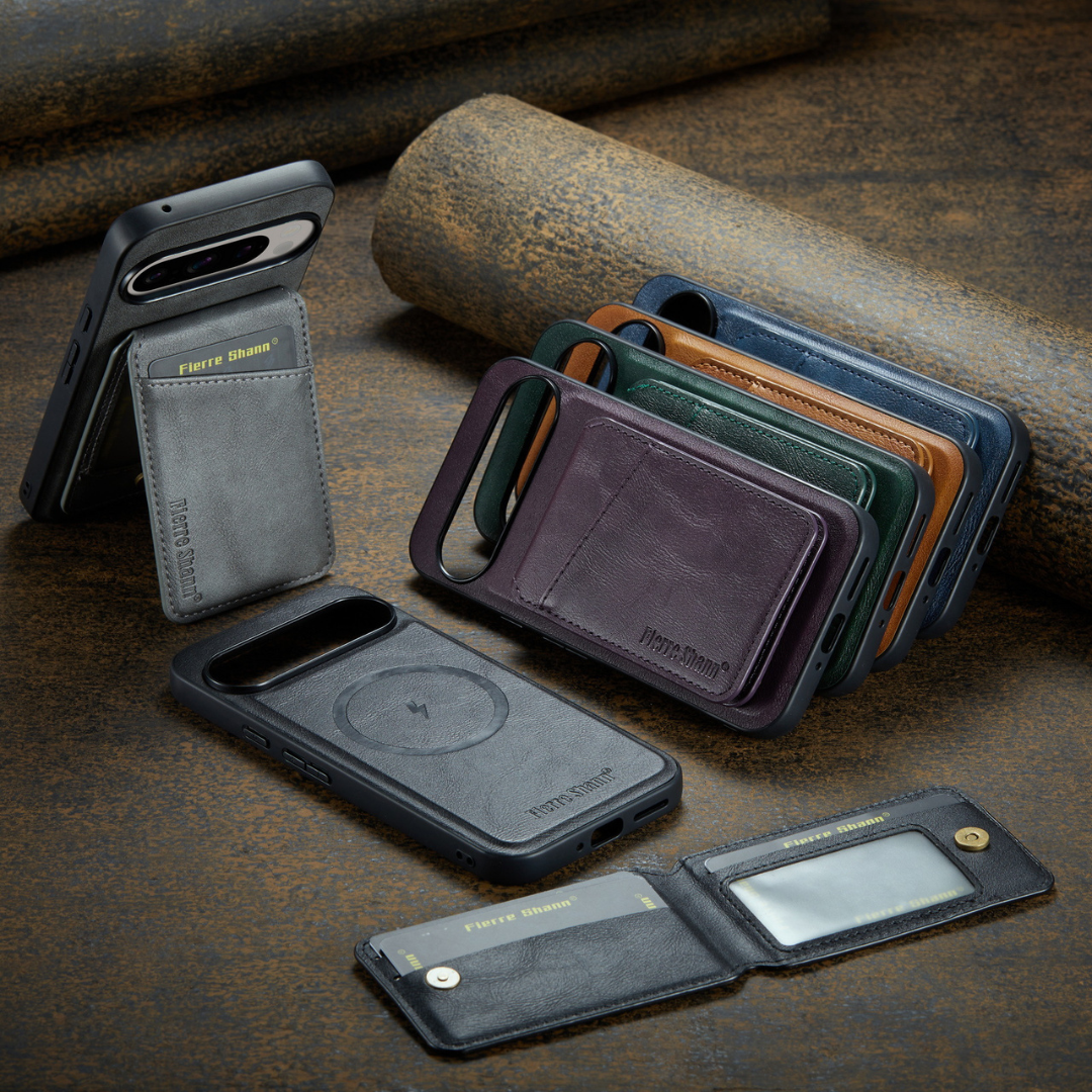 Magnetic Wallet Phone Case – Slim Protective Cover with Card & Cash Storage