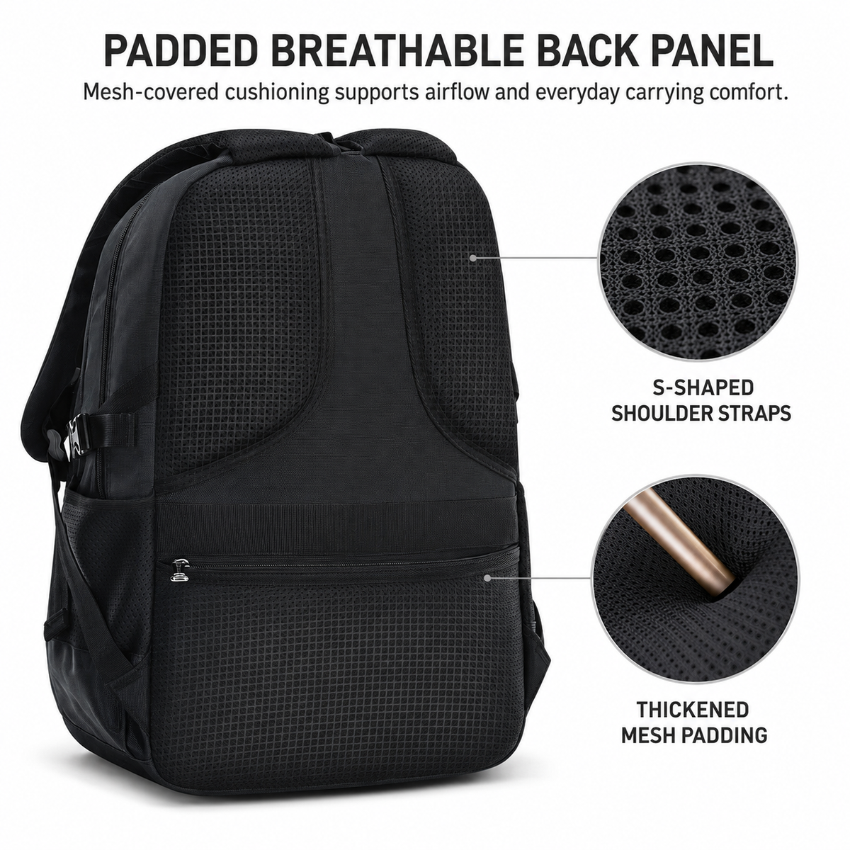 School Backpack with Padded Laptop Compartment – Multi-Pocket Rucksack