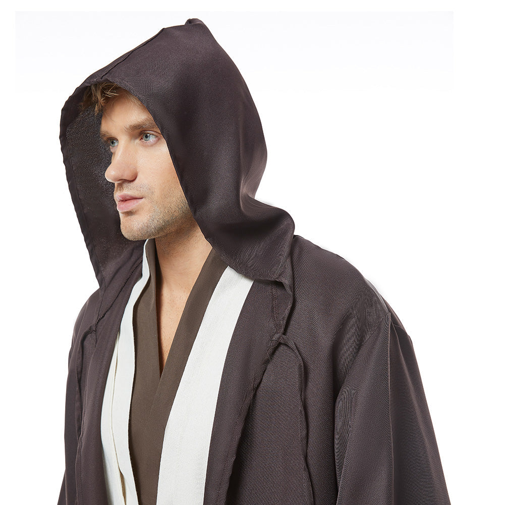 Kenobi Jedi Tunic White With Robe Halloween Costume