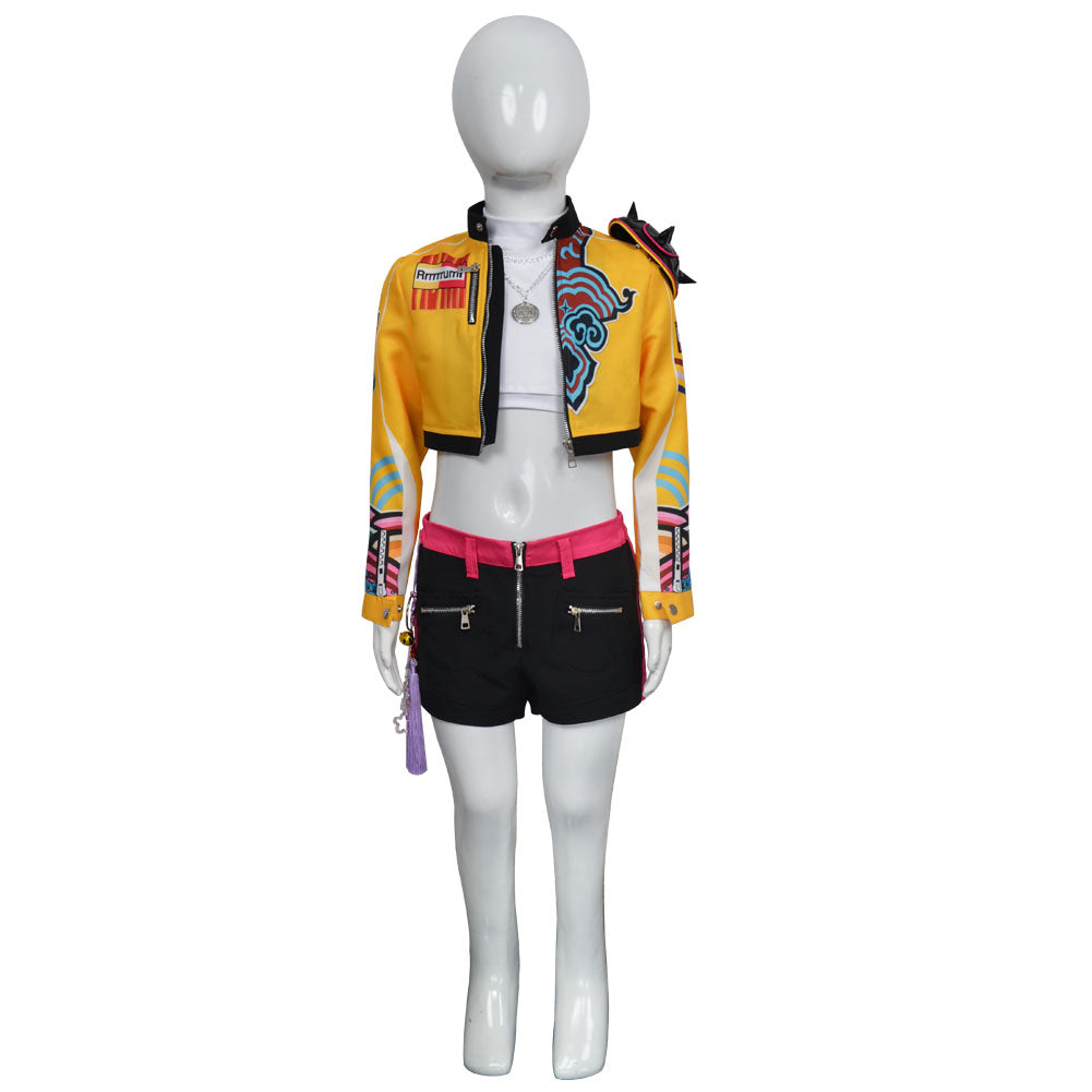 Kids' Rumi Mira Zoey Blue Yellow Set Halloween Costume