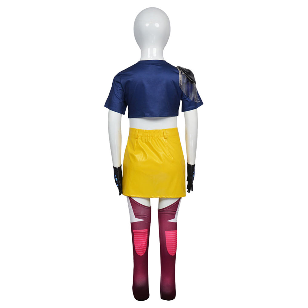 Kids' Rumi Mira Zoey Blue Yellow Set Halloween Costume