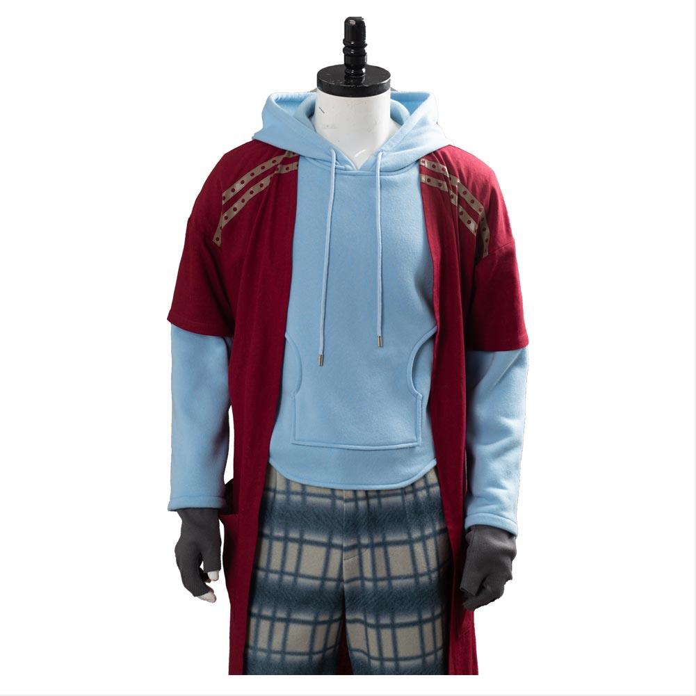 Avengers Endgame Fat Thor Blue Hoodie Halloween Costume