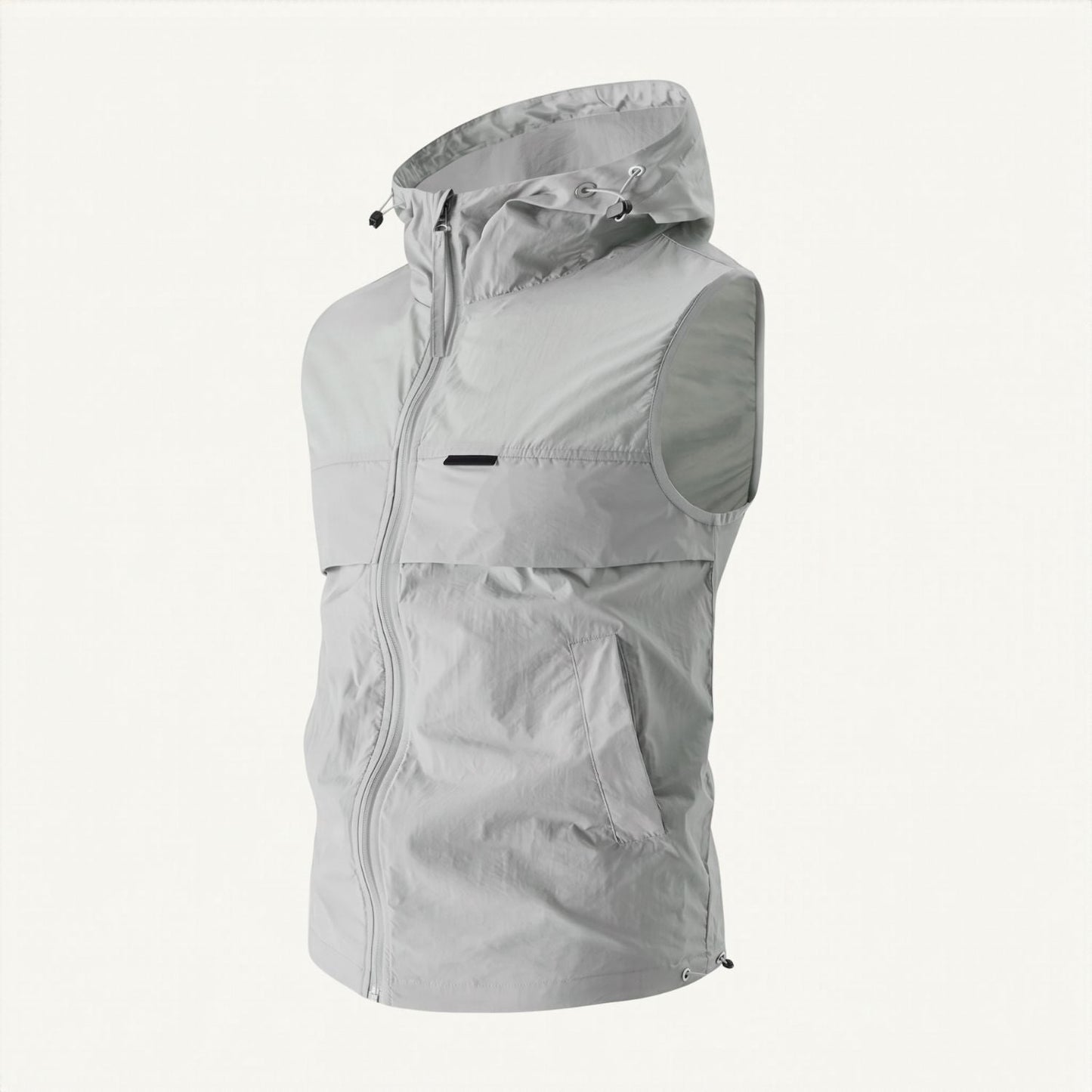 Men’s Hooded Gilet – Lightweight Windproof Vest for Fishing & Hiking