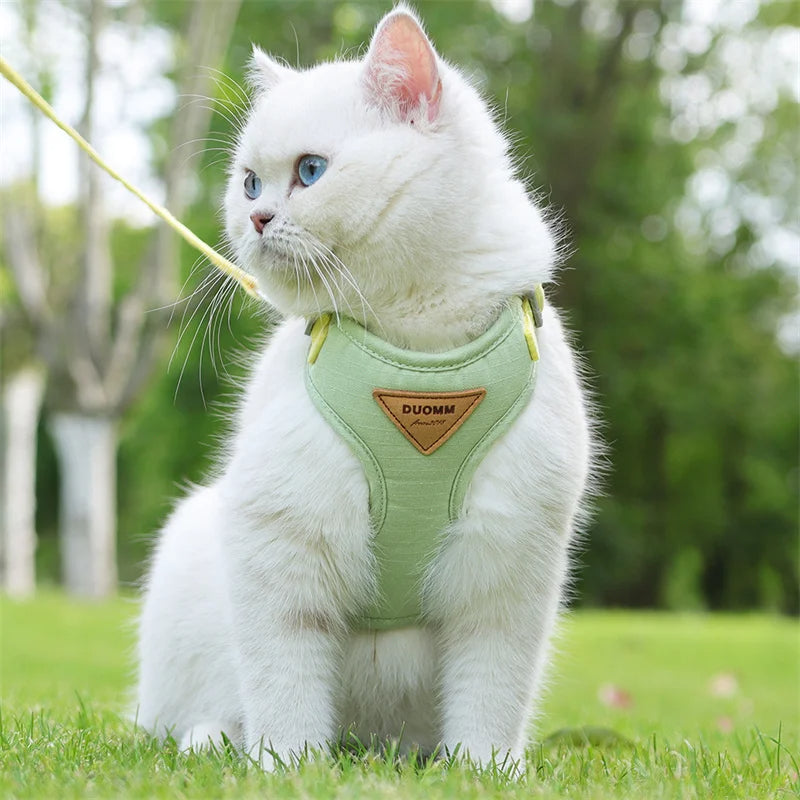 Soft Breathable Cat Harness & Leash Set