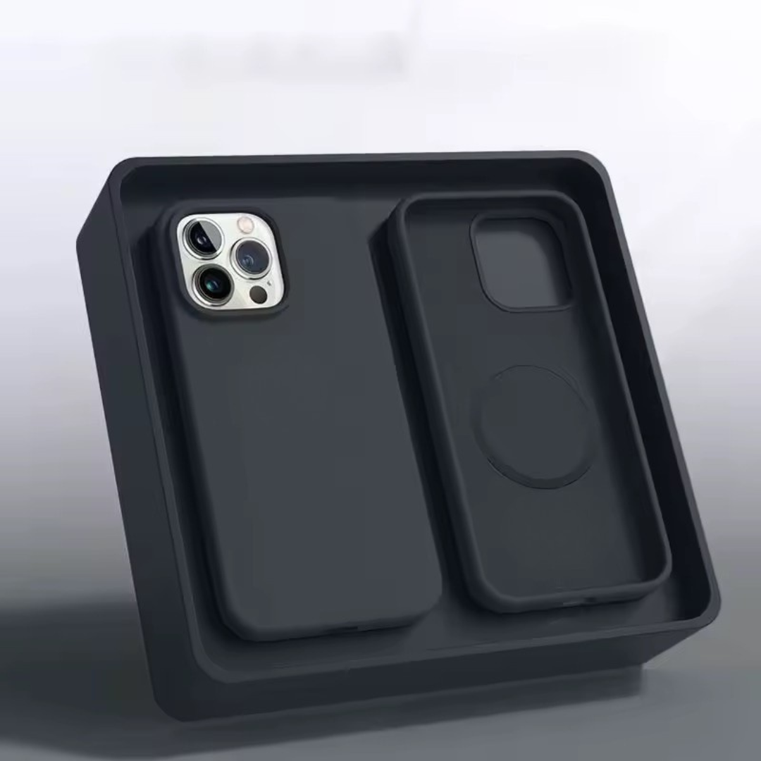Slim Magnetic Silicone Phone Case – Lightweight Non-Slip Protective Cover