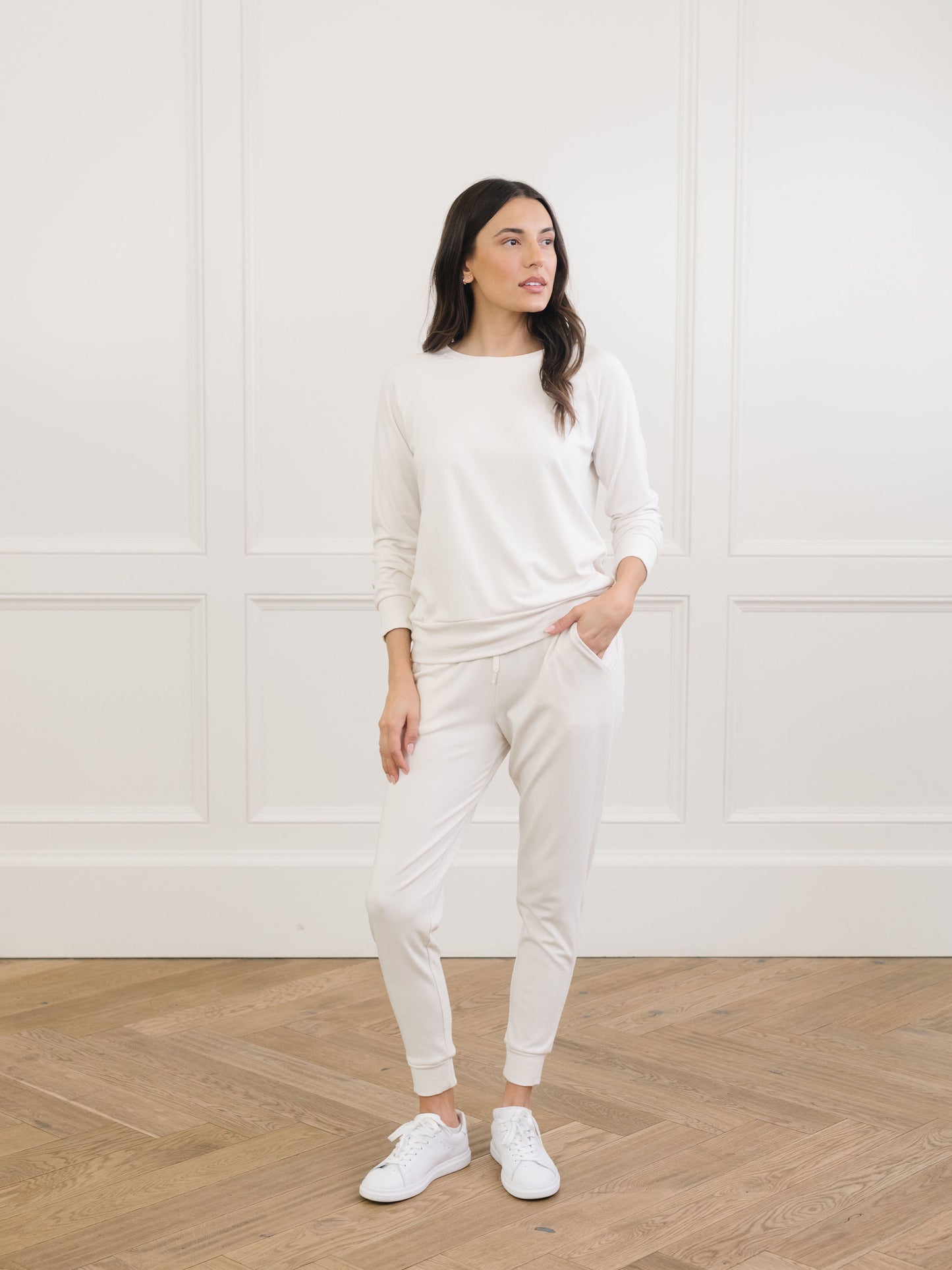 Women's Brushed Bamboo Pullover Crew - Last Chance
