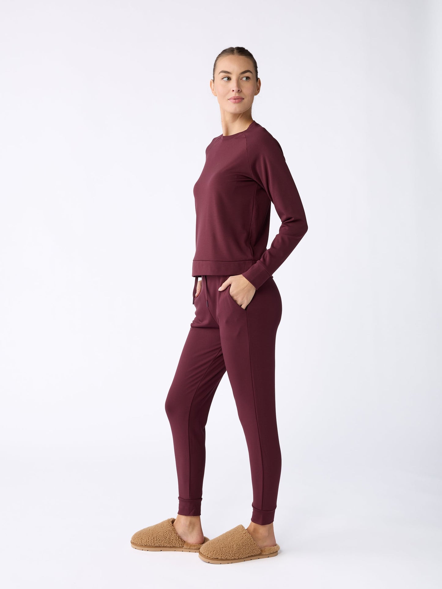 Women's Brushed Bamboo Pullover Crew - Last Chance