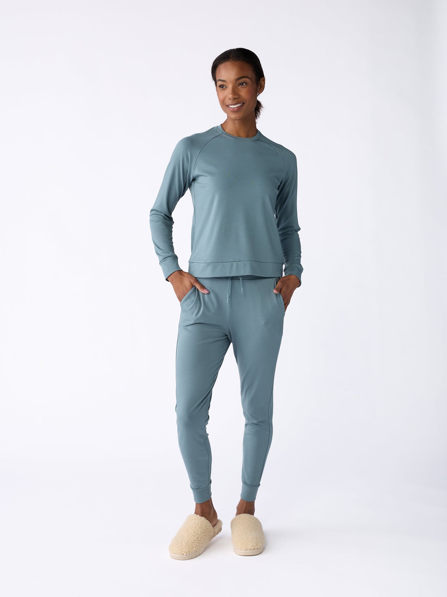 Women's Brushed Bamboo Pullover Crew - Last Chance