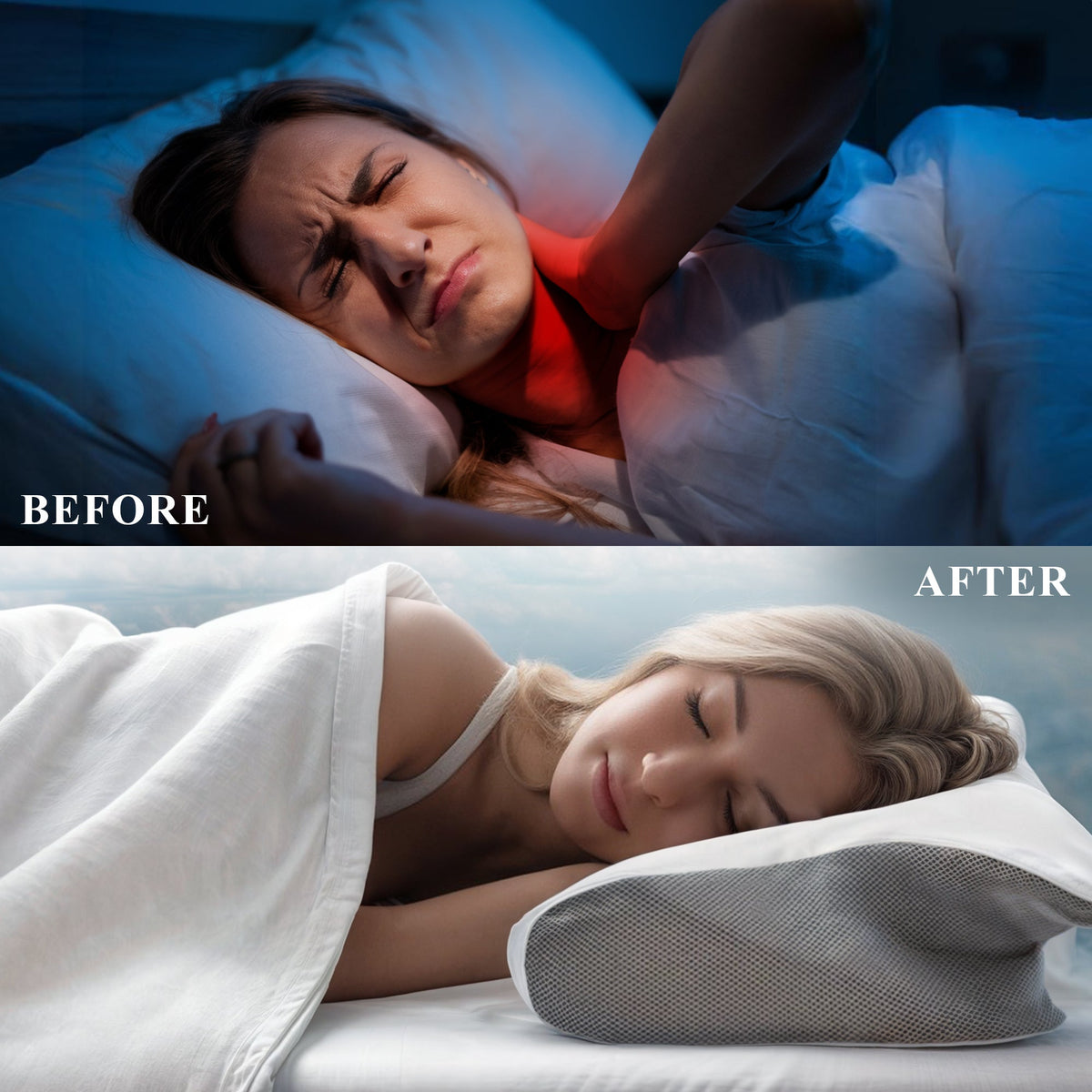 Butterfly Memory Foam Cervical Pillow for Neck & Shoulder Support