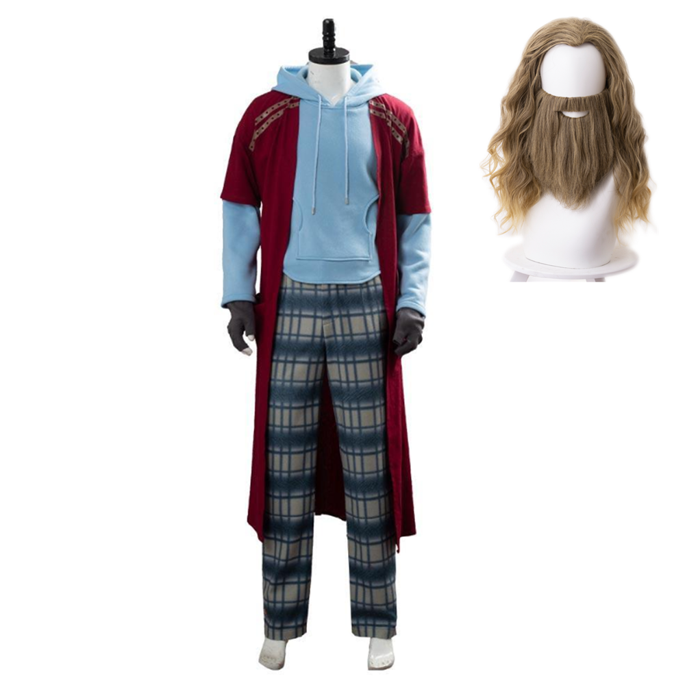 Avengers Endgame Fat Thor Blue Hoodie Halloween Costume