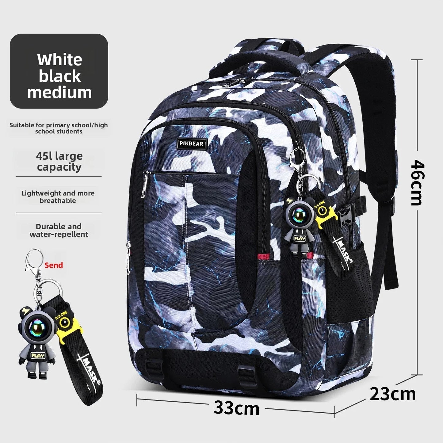 School Backpack with Padded Laptop Compartment – Multi-Pocket Rucksack