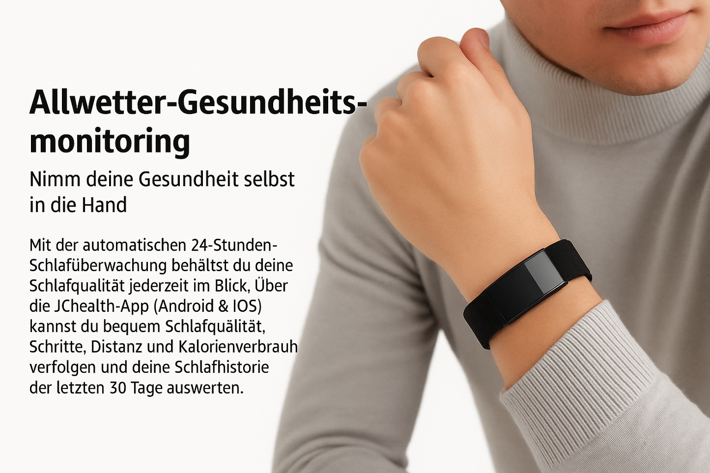 Smart Fitness & Sleep Tracker Band – Activity and Wellness Monitoring Wristband