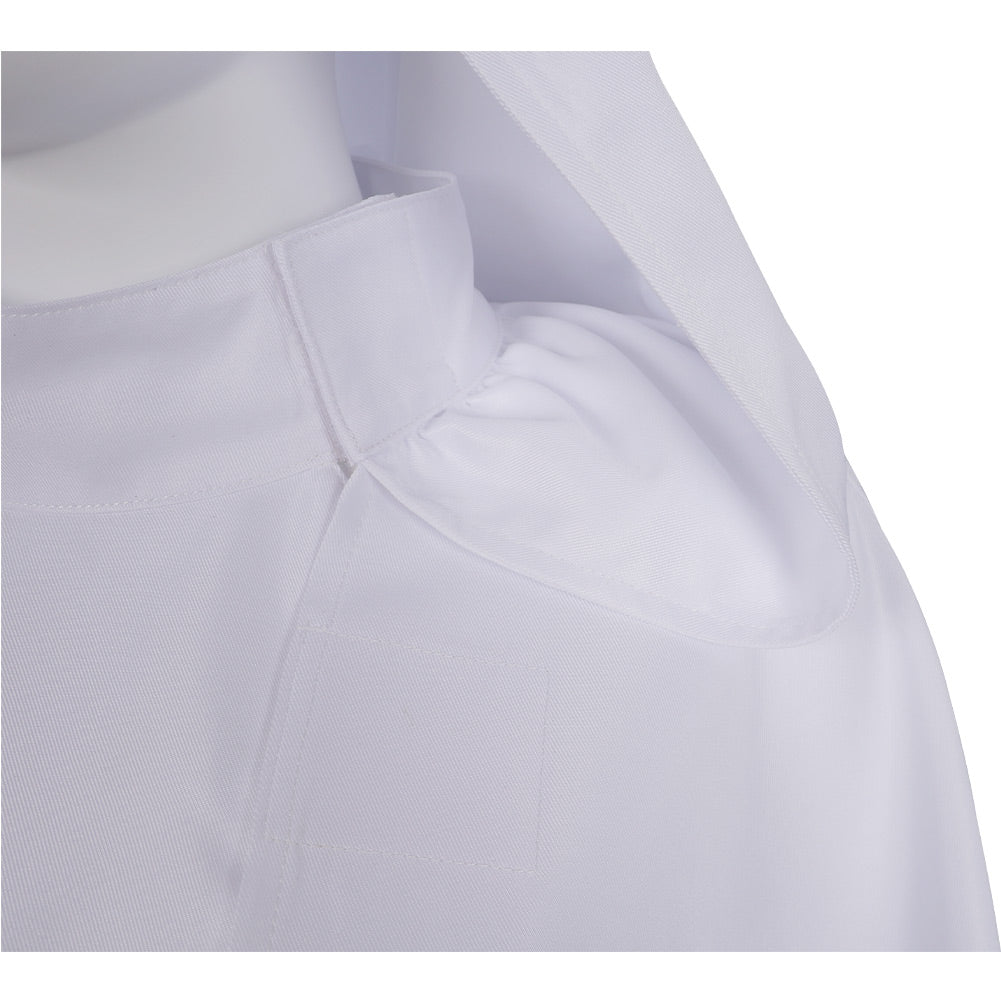 Adult Princess Leia White Long Dress Robe With Belt Halloween Costume