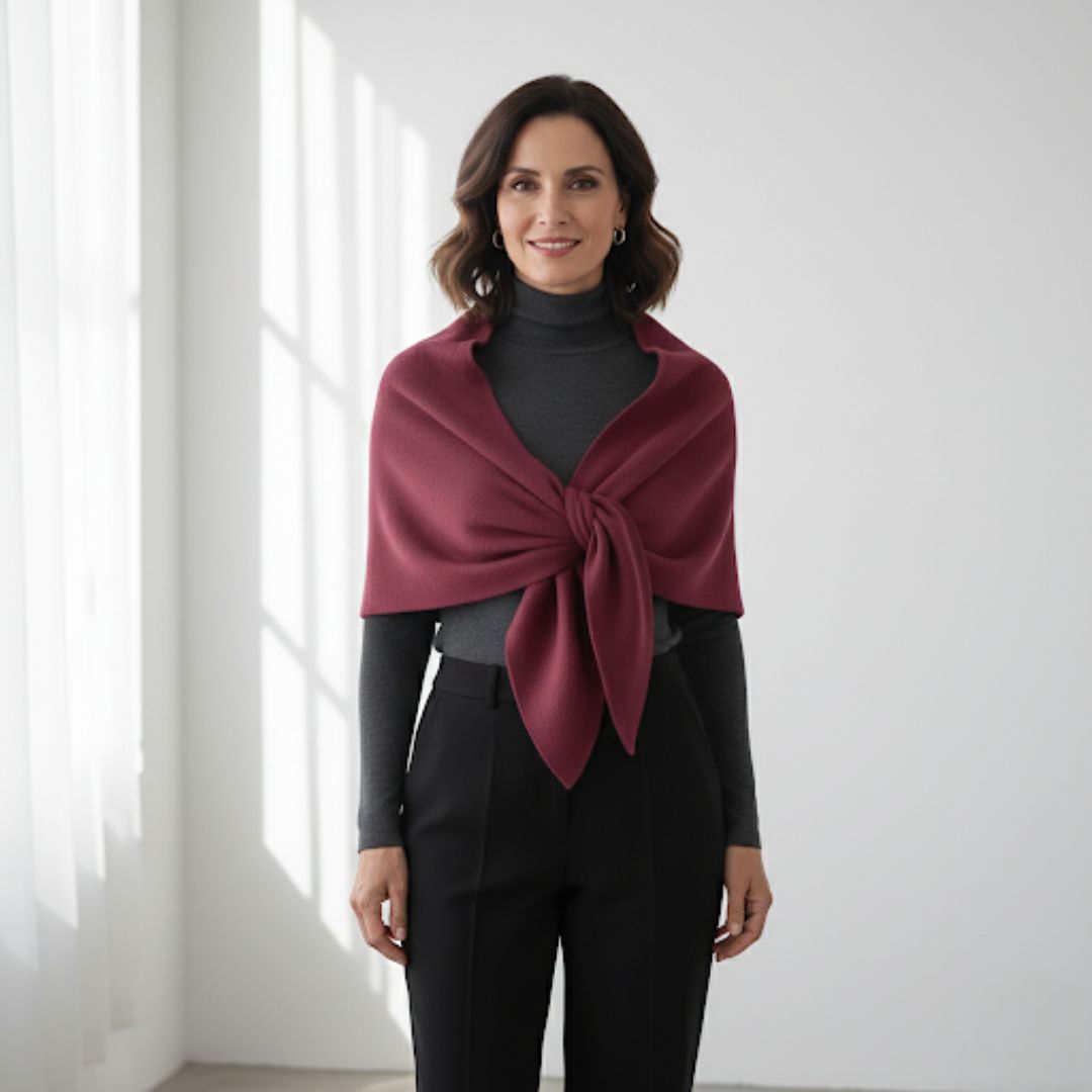 Oversized Poncho Scarf – Soft One-Size Winter Wrap