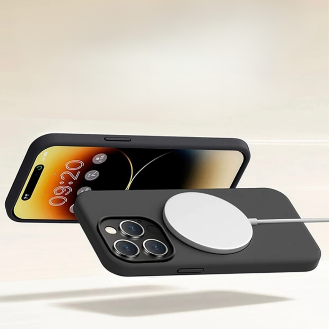 Slim Magnetic Silicone Phone Case – Lightweight Non-Slip Protective Cover