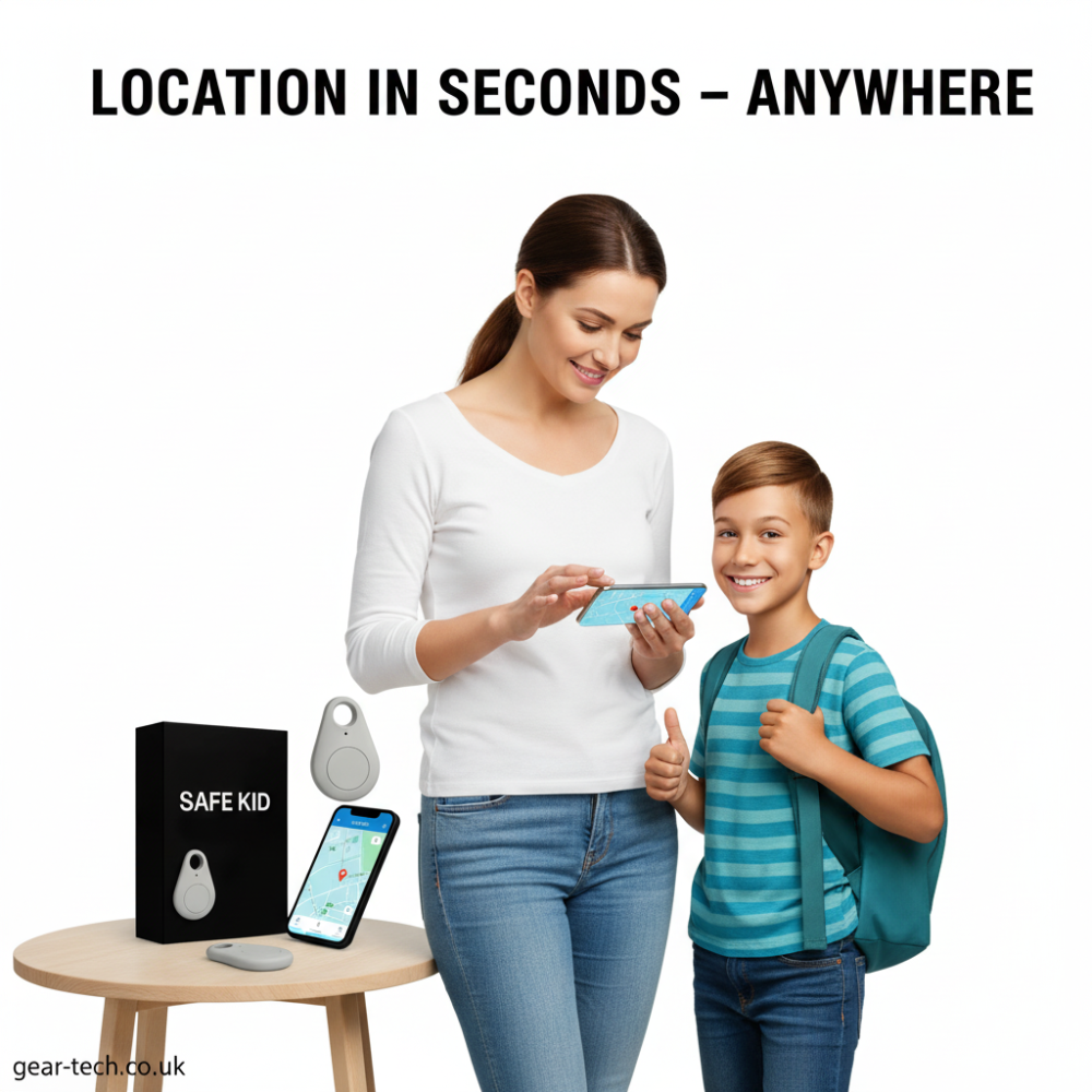 Kids GPS Location Tracker – Real-Time Tracking & Water-Resistant Design