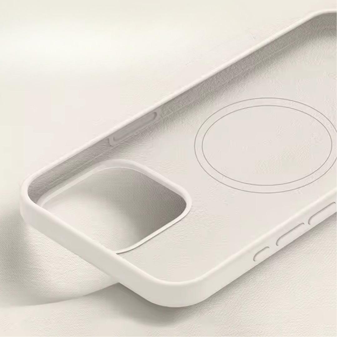 Slim Magnetic Silicone Phone Case – Lightweight Non-Slip Protective Cover