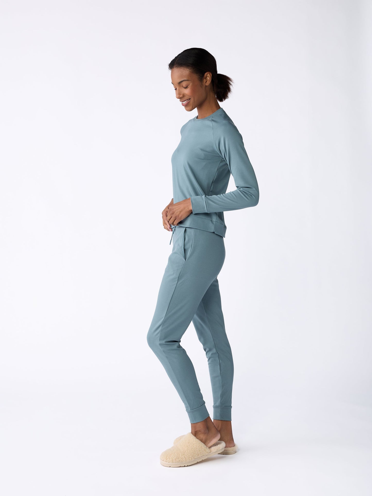 Women's Brushed Bamboo Pullover Crew - Last Chance