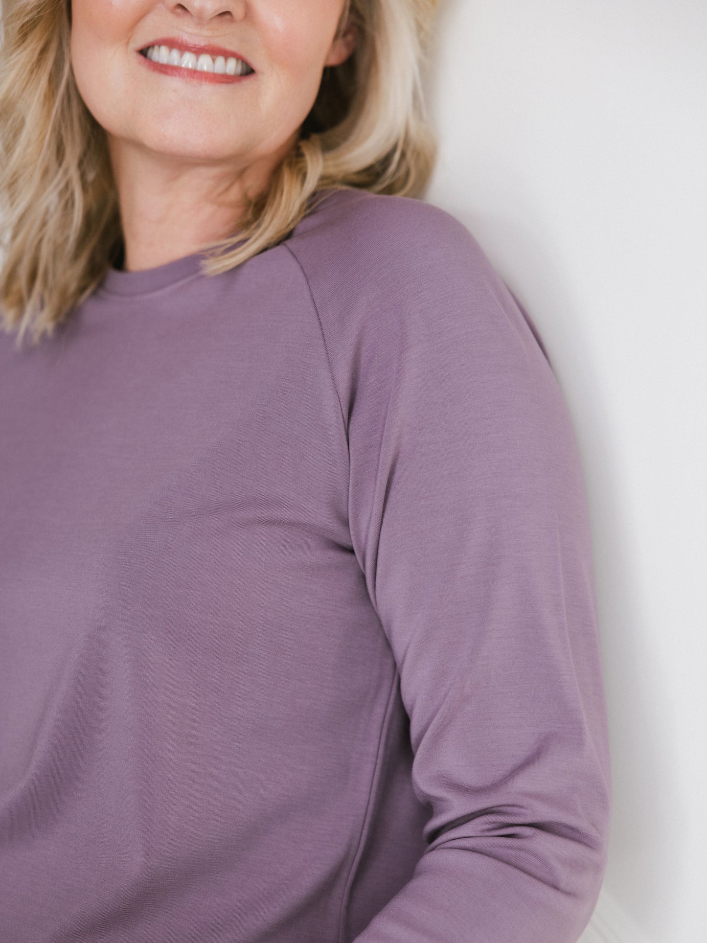 Women's Brushed Bamboo Pullover Crew - Last Chance