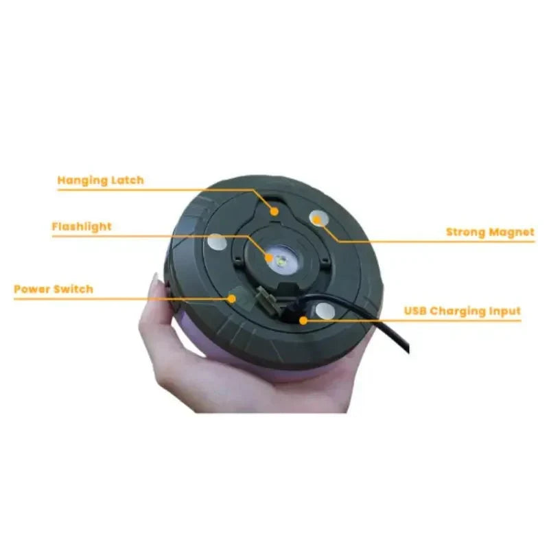 4-in-1 Retractable Camping Light – Portable Outdoor Lantern