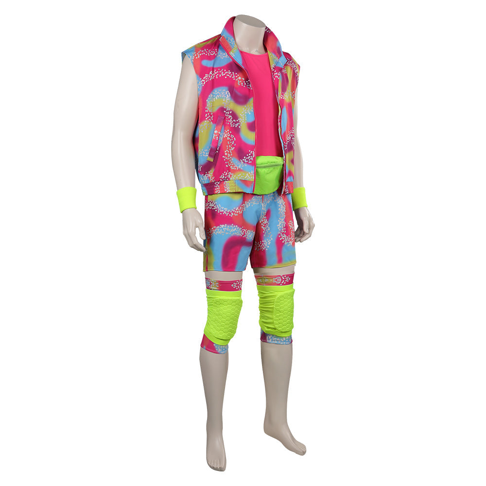 Adult Ken Pink Rollerblade Halloween Costume - Barbie 2023