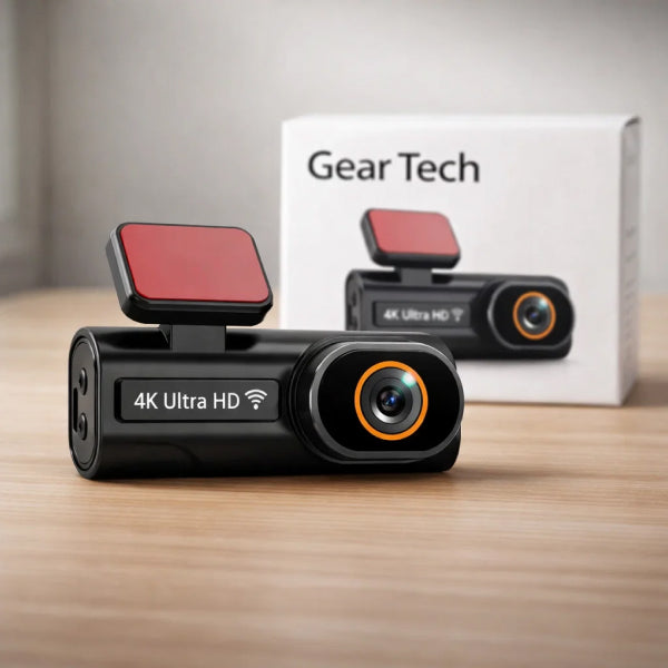 4K Front & Rear Dash Cam – WiFi, Loop Recording & 64GB Card
