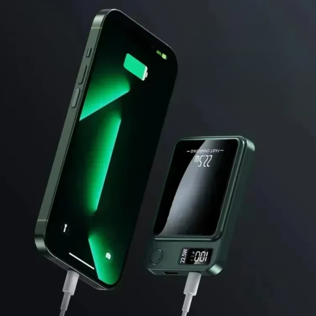 Magnetic Wireless Power Bank – Compact Portable Battery with LED Indicator
