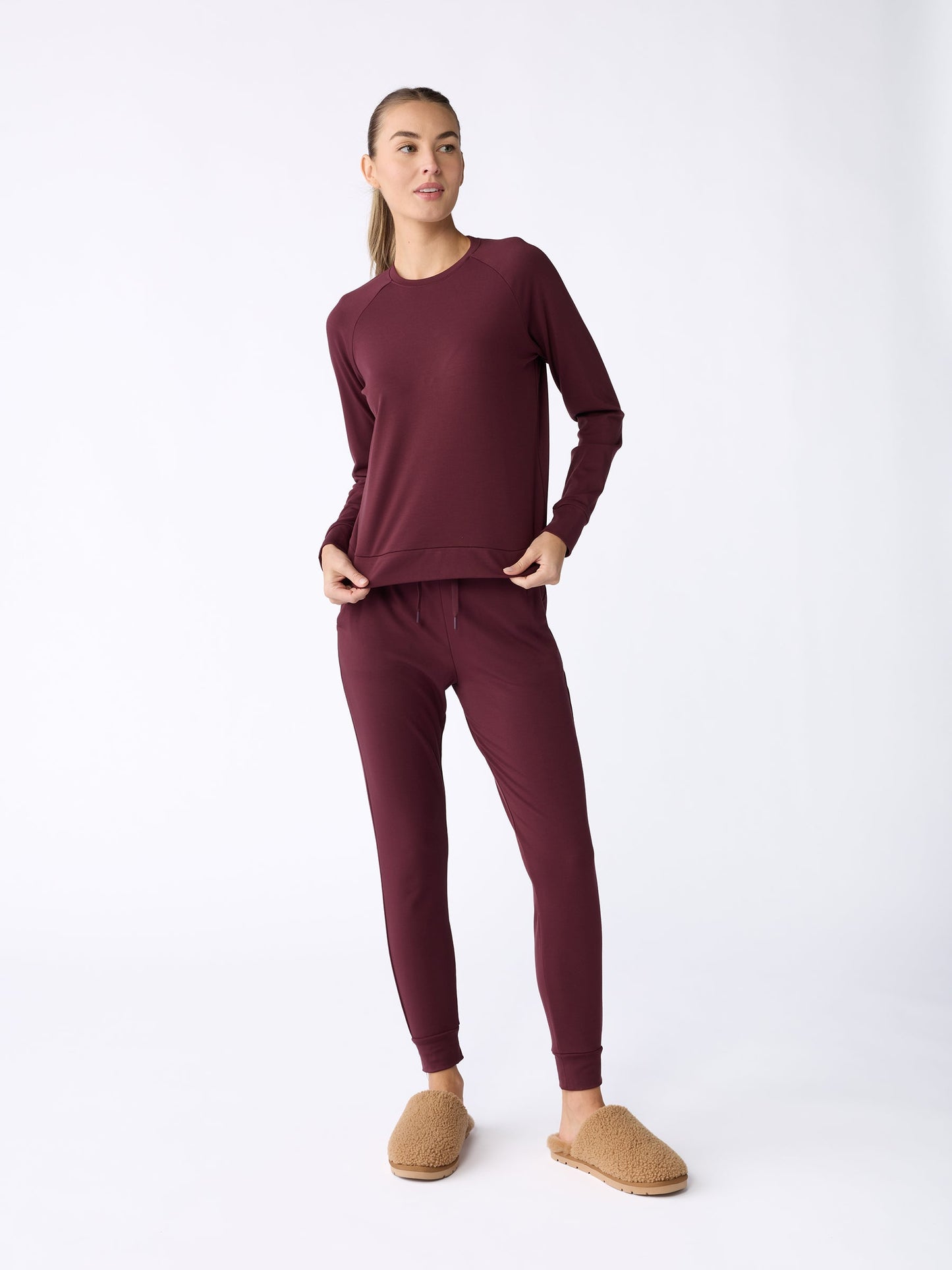 Women's Brushed Bamboo Pullover Crew - Last Chance
