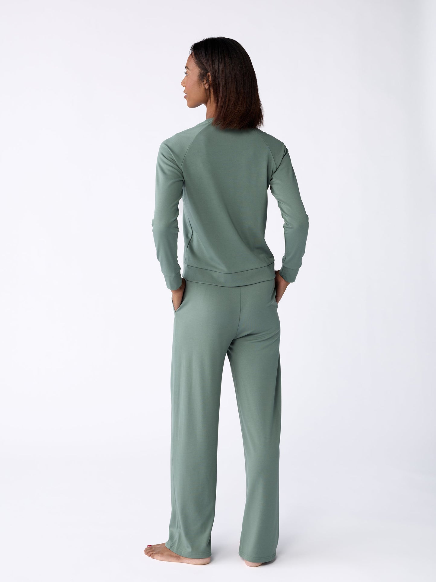 Women's Brushed Bamboo Pullover Crew - Last Chance