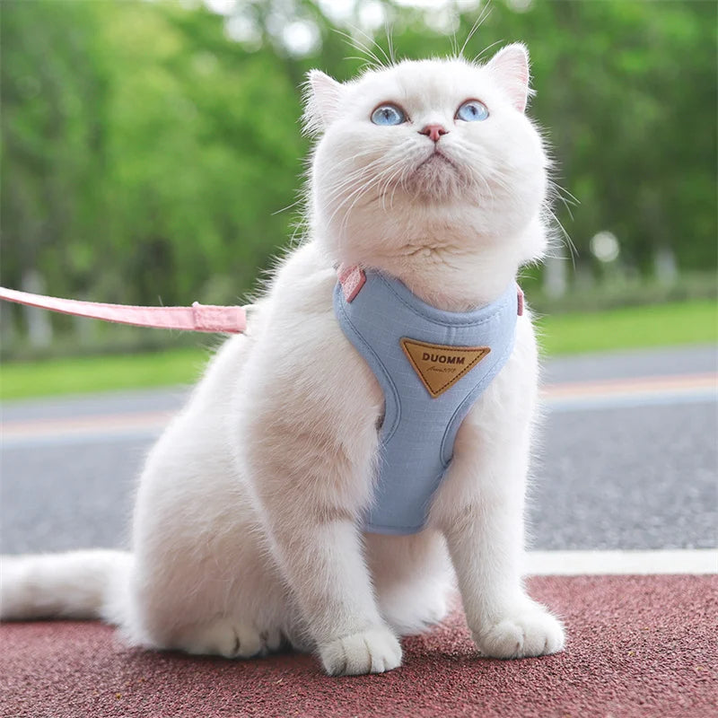 Soft Breathable Cat Harness & Leash Set