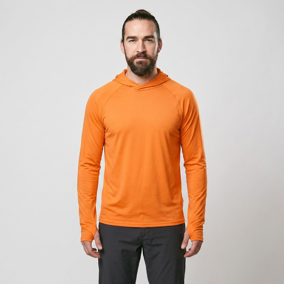 Men’s UPF 50+ Sun Hoodie – Quick-Dry Hiking & Fishing Top with Thumb Loops