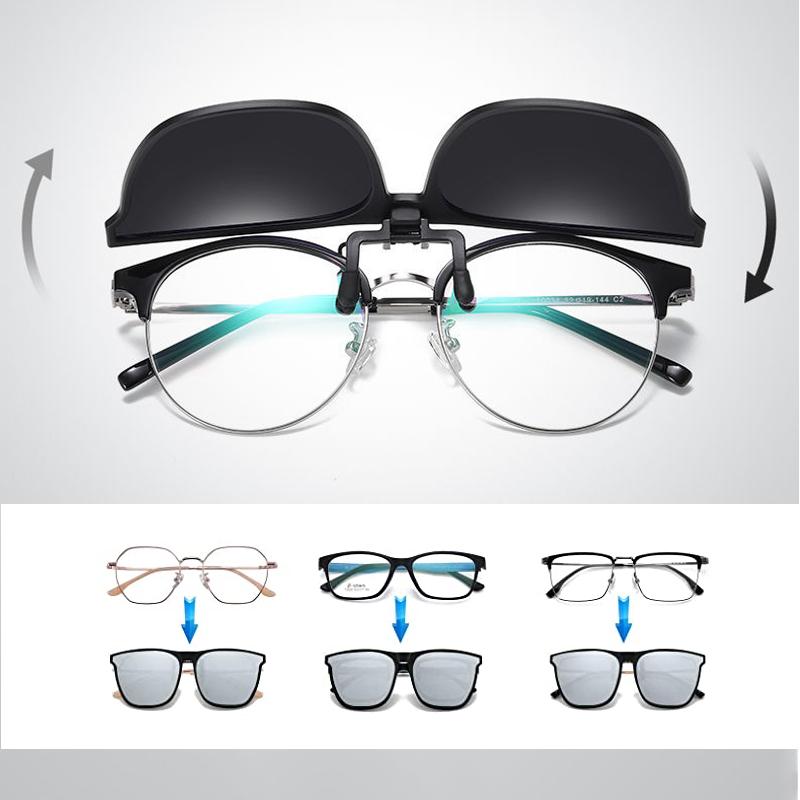 Polarised Clip-On Flip-Up Sunglasses – UV400 Driving & Fishing Lenses