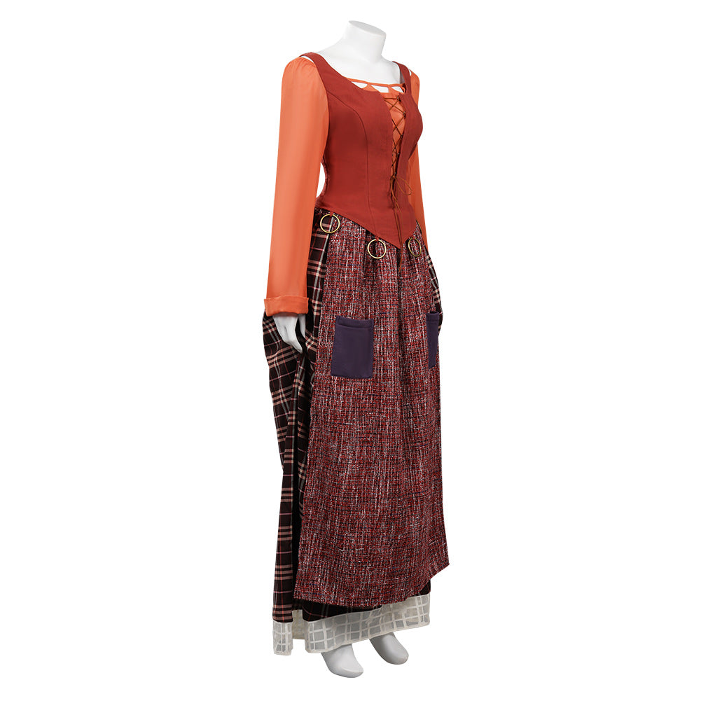 Hocus Pocus 2 Mary Sanderson Orange Halloween Costume