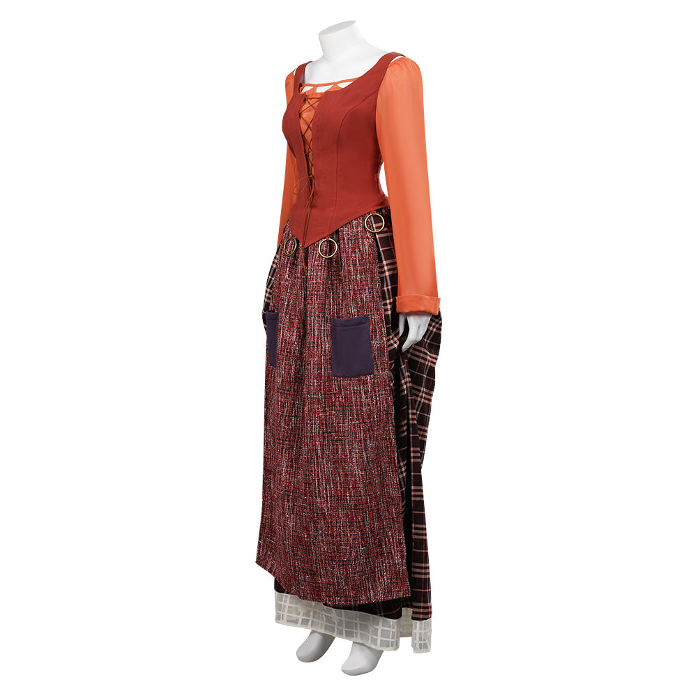 Hocus Pocus 2 Mary Sanderson Orange Halloween Costume