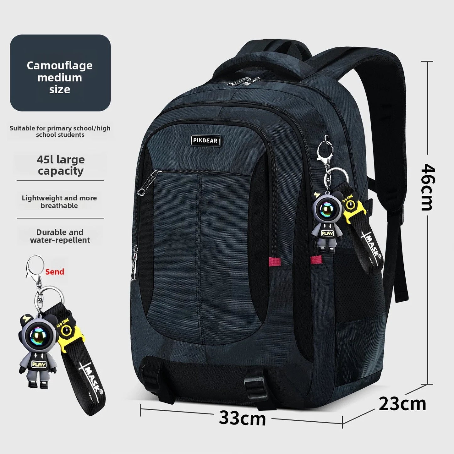 School Backpack with Padded Laptop Compartment – Multi-Pocket Rucksack
