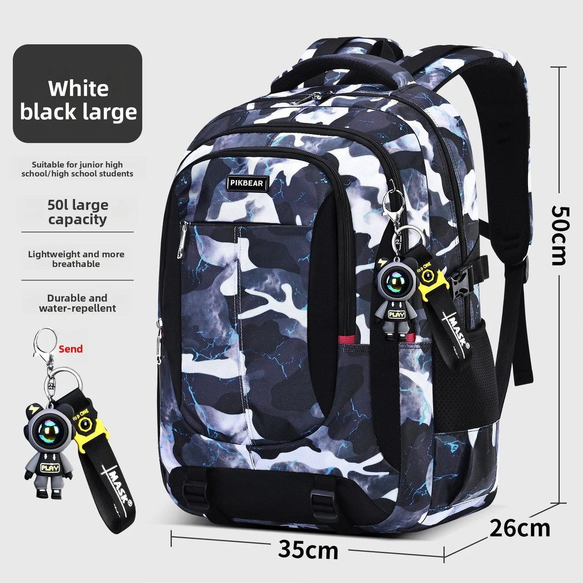 School Backpack with Padded Laptop Compartment – Multi-Pocket Rucksack