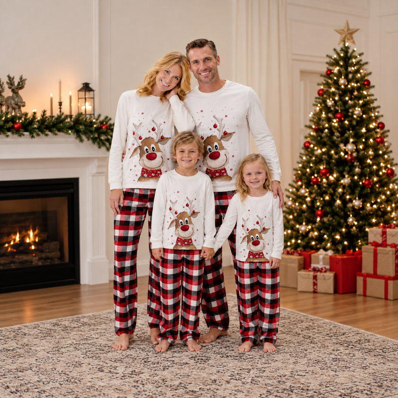 Matching Family Christmas Pyjamas - Reindeer