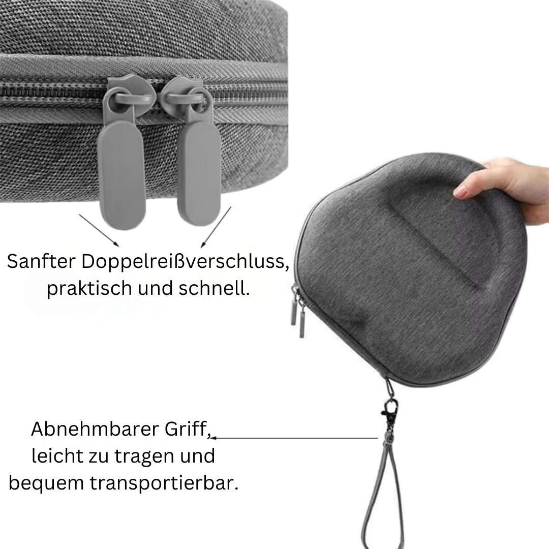 Protective Hard Travel Case for Over-Ear Headphones – Water-Resistant EVA Shell