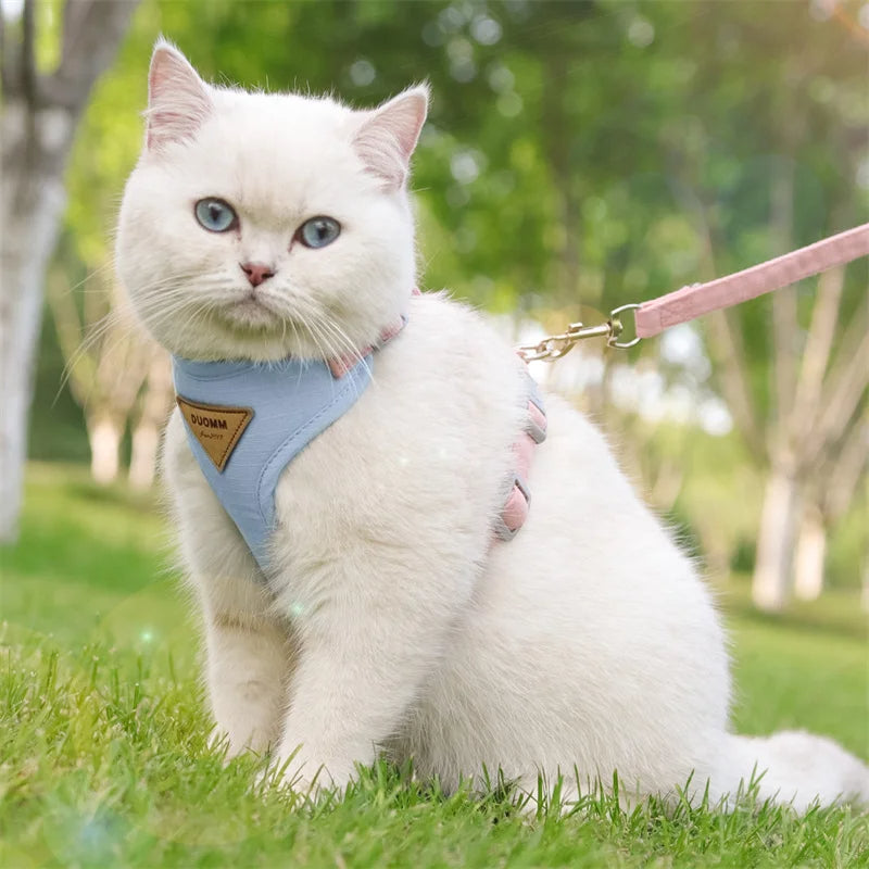 Soft Breathable Cat Harness & Leash Set