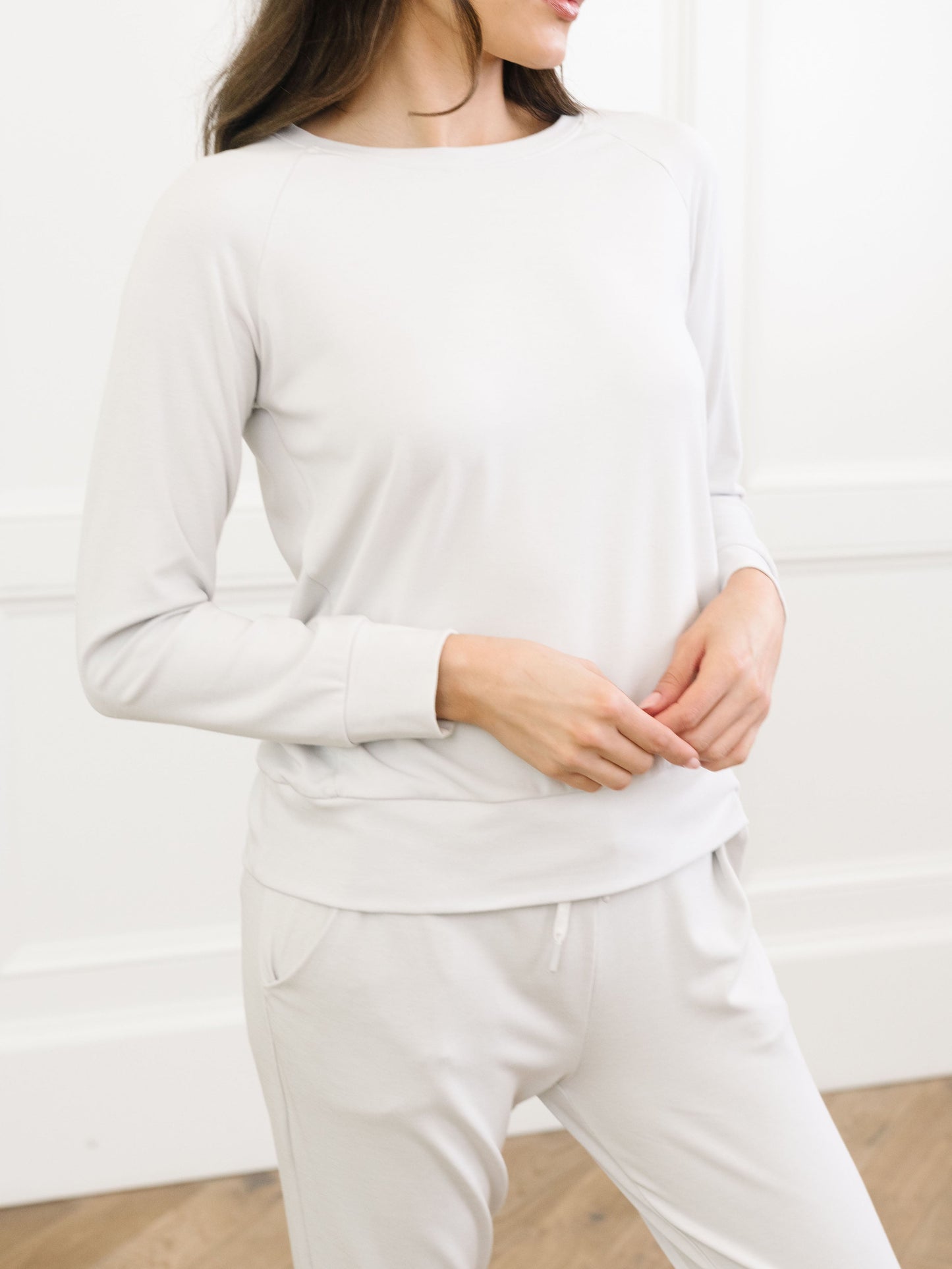 Women's Brushed Bamboo Pullover Crew - Last Chance