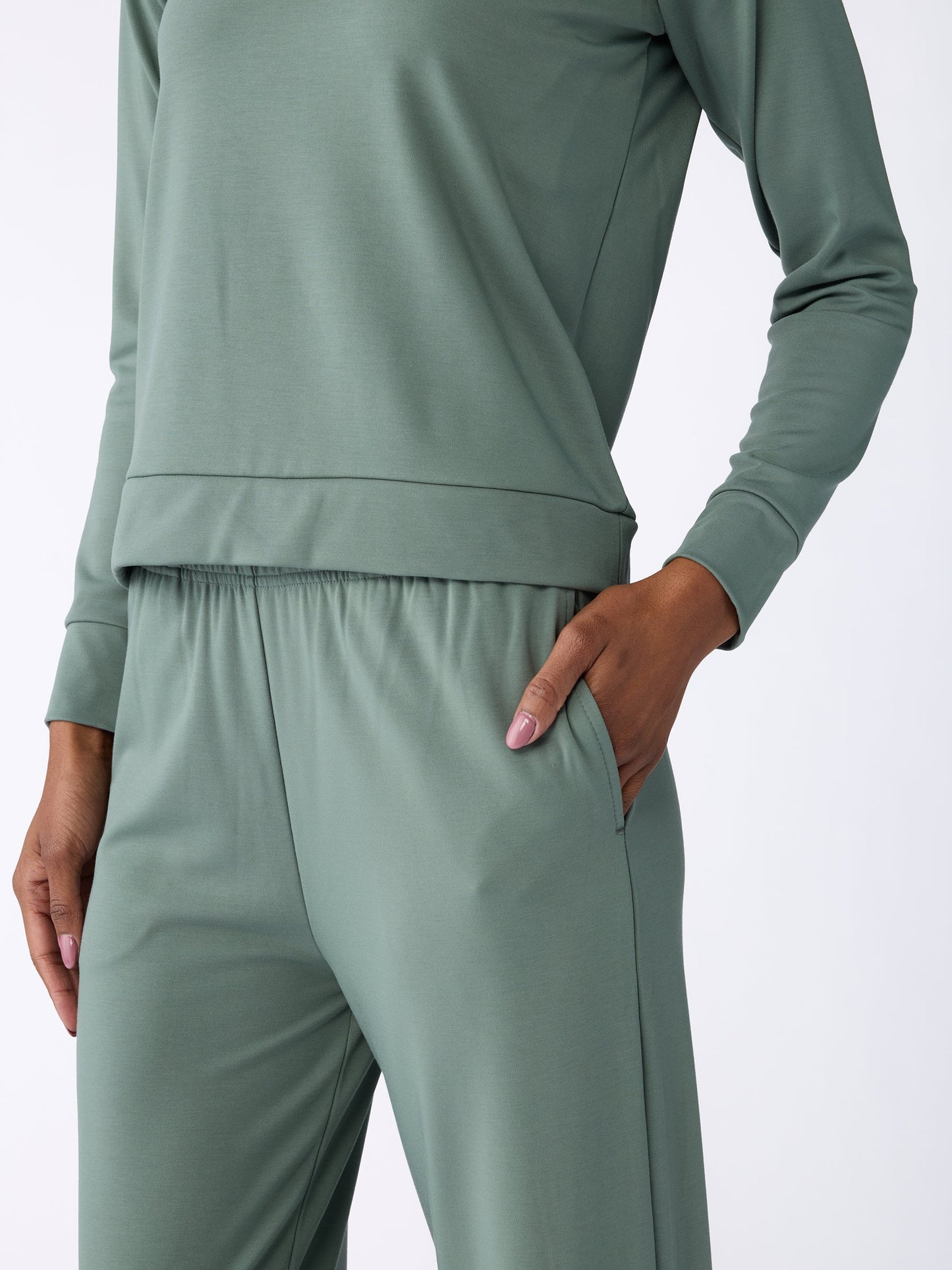Women's Brushed Bamboo Pullover Crew - Last Chance